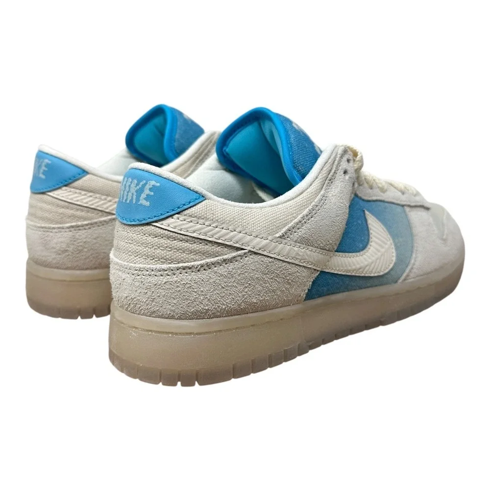Nike Dunk Low Retro SE Mens 9.5 Sail Baltic Blue Suede Canvas HQ3621-133